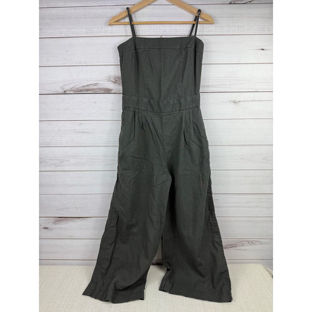 Susina Womens Wide Leg Linen‎ Blend Jumpsuit Size XS